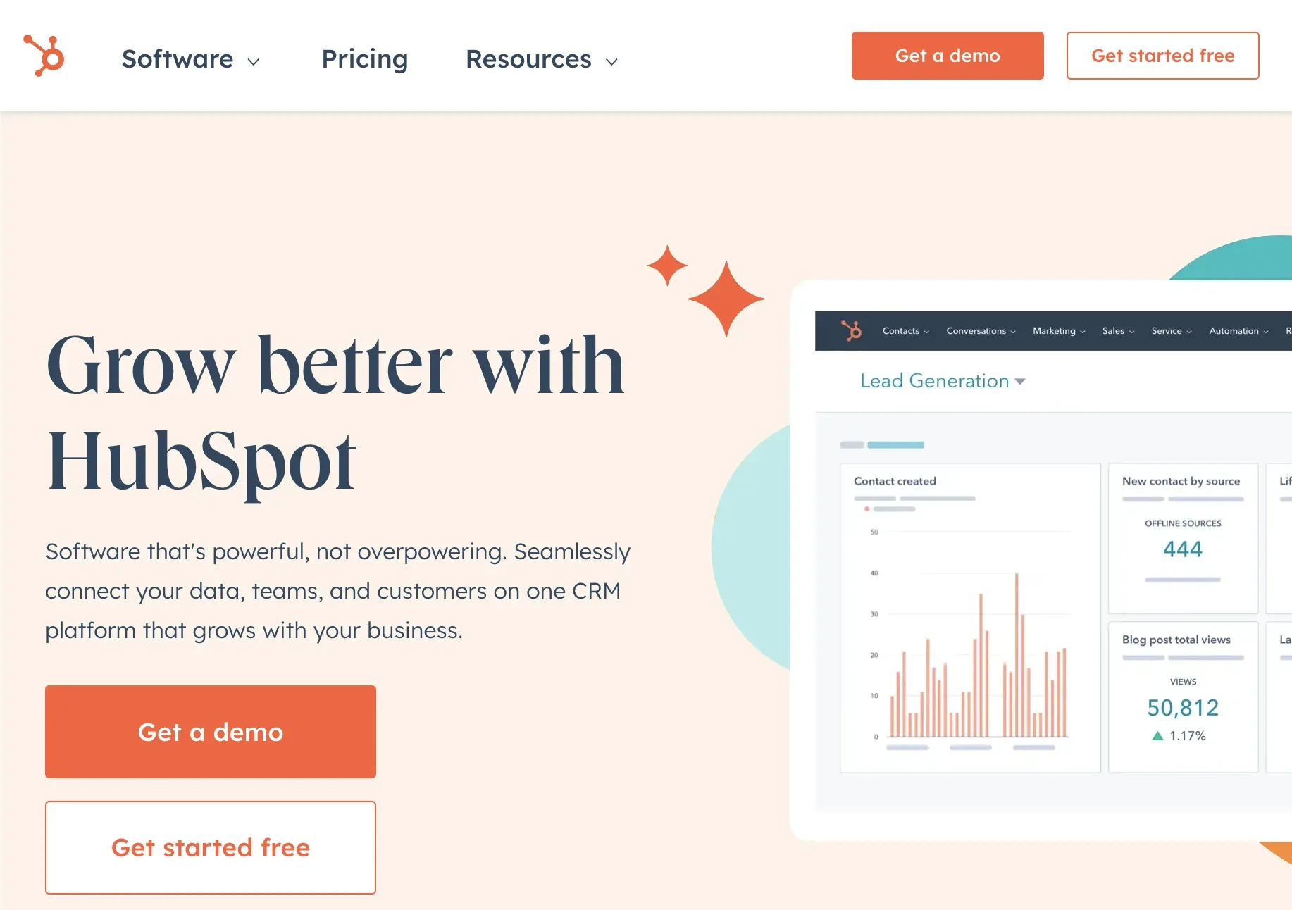 الصفحة الرئيسية HubSpot