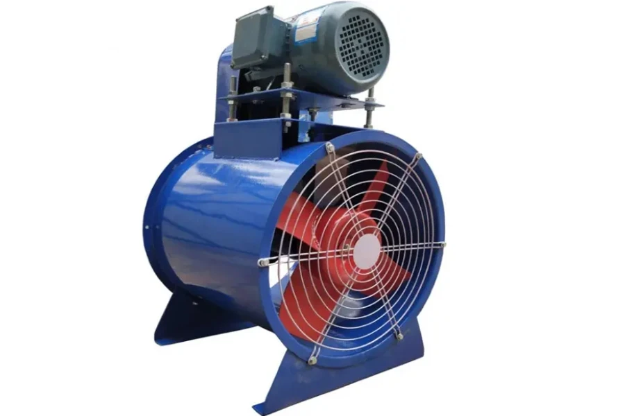 Ventilatore assiale industriale a tubo cilindrico esterno