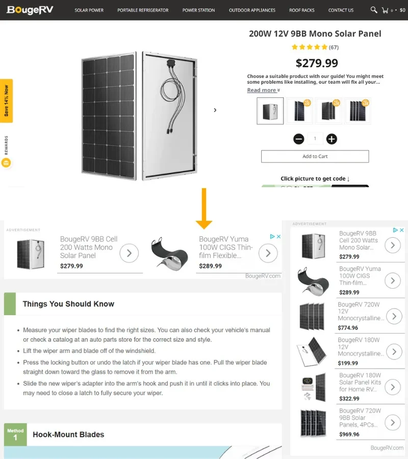 Annunci display di retargeting che mi seguono su Internet