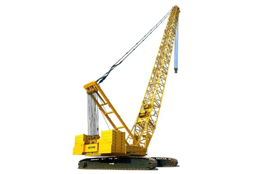 la gru cingolata super lift quy450 ha una portata di 450 ton