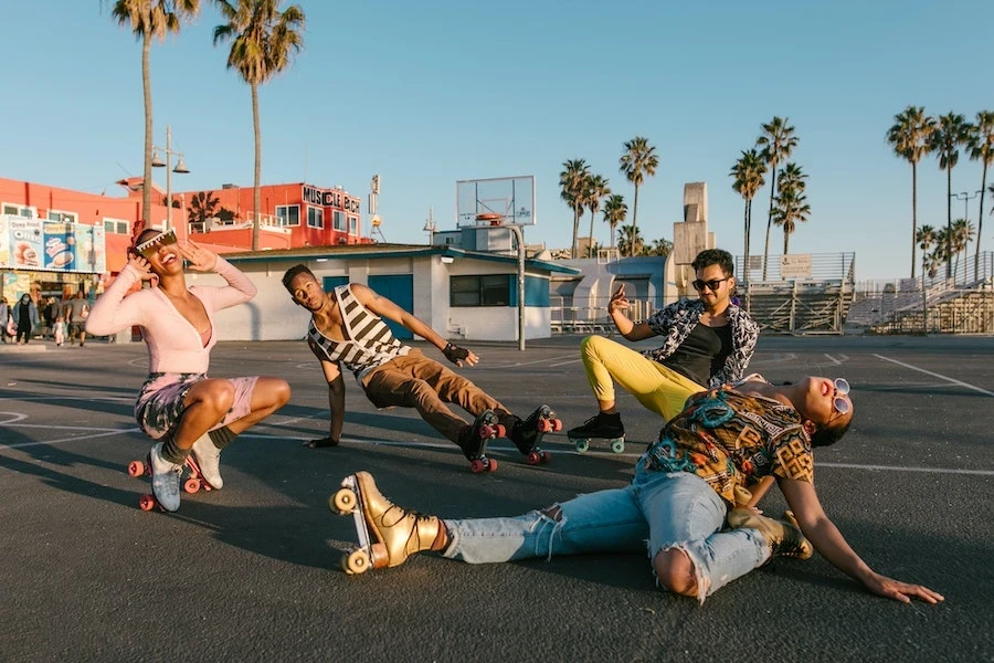 Young people rocking street -styled clothing