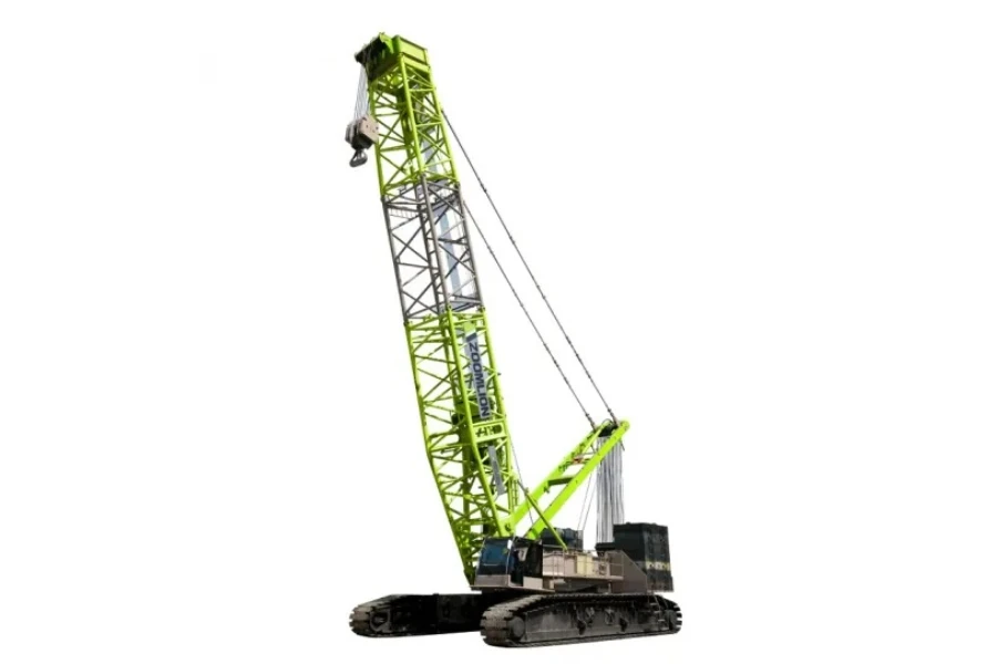 zoomlion zc5000 crawler crane memiliki daya angkat 500 ton