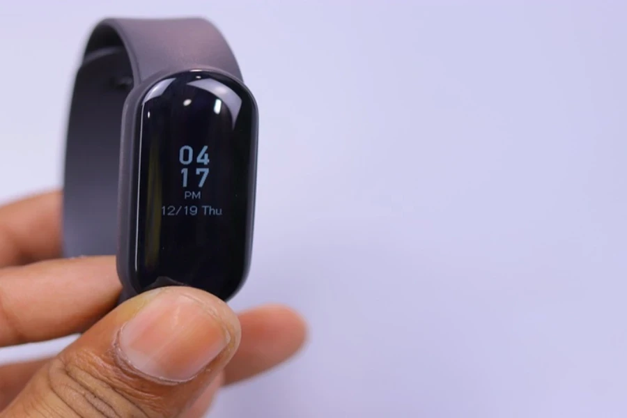 A narrow fitness band