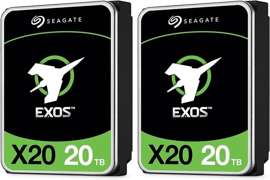 محرك الأقراص الصلبة Seagate Exos X20 بسعة 20 تيرابايت عالي السعة