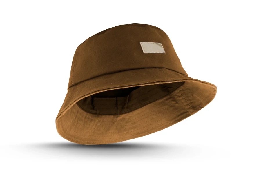 brown bucket hat