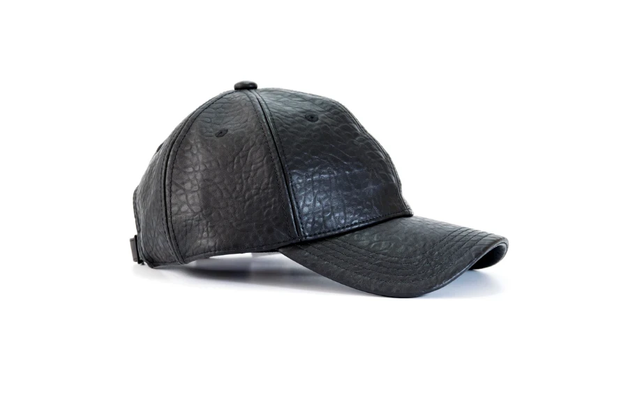 leatehr baseball cap