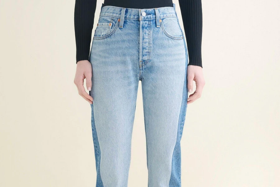 gespleißte Jeans