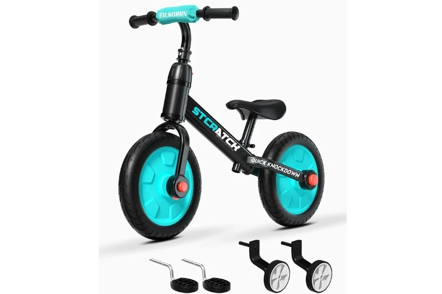 3-in-1 toddler training balance bike