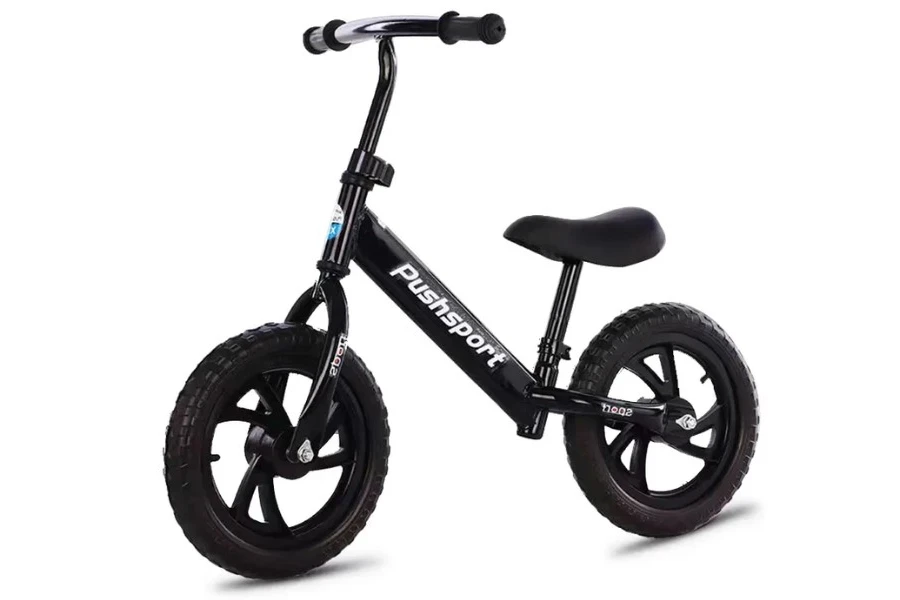 black push sport walker balance bike