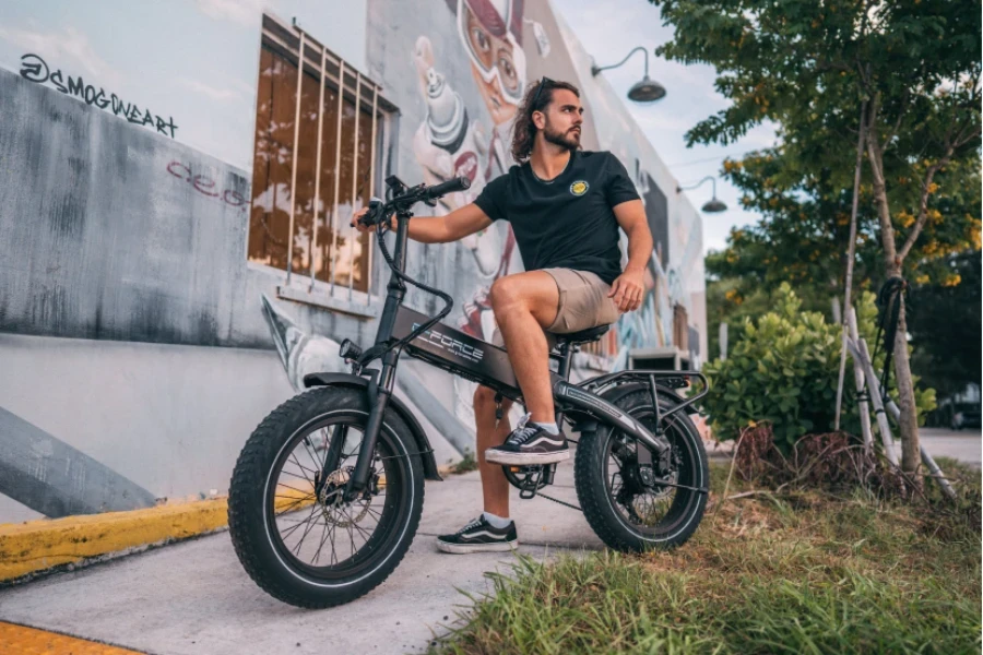 bicicleta elétrica da cidade