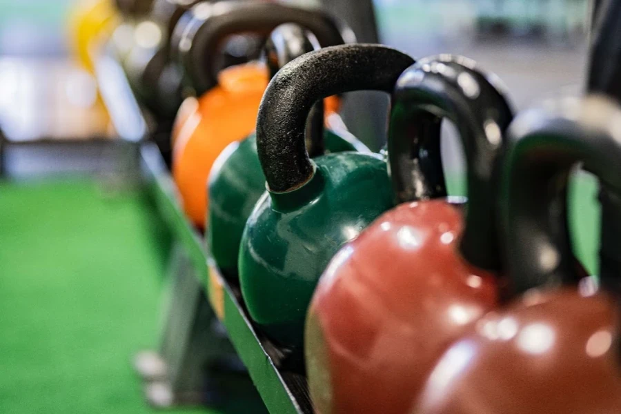 تخزين الدمبل و Kettlebell