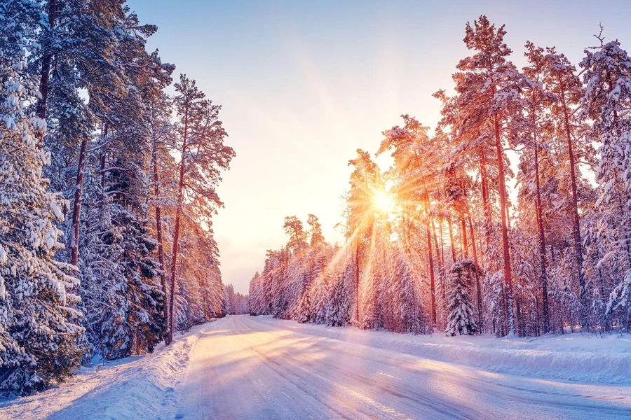 Condições de inverno e neve