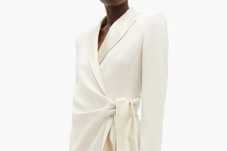 fluid drape suit