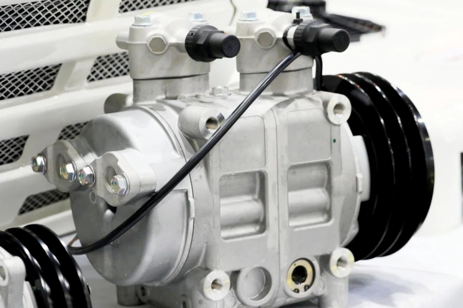 A standing AC compressor