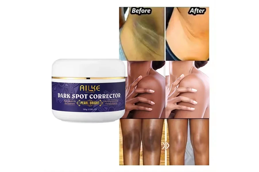 AILKE Corrector de manchas oscuras, crema facial blanqueadora para pecas