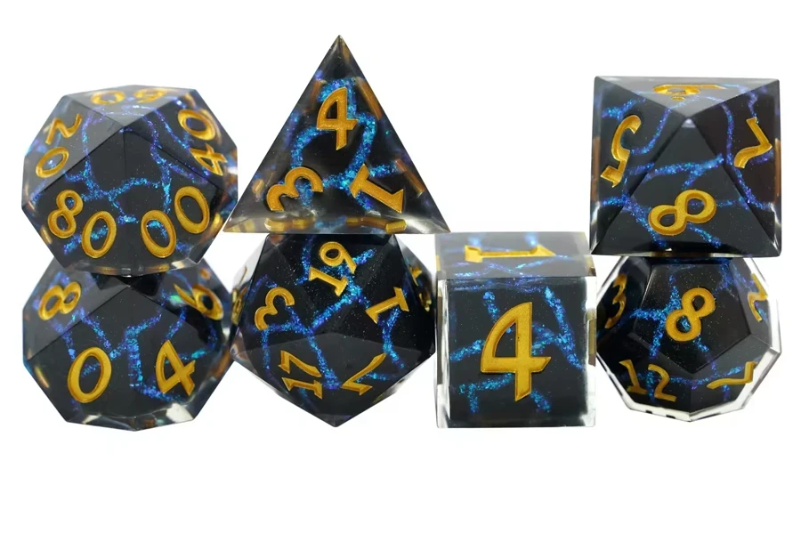 Dungeons & Dragons Custom Sharp Edge Crack Dice A Precision-Crafted Adventure Set