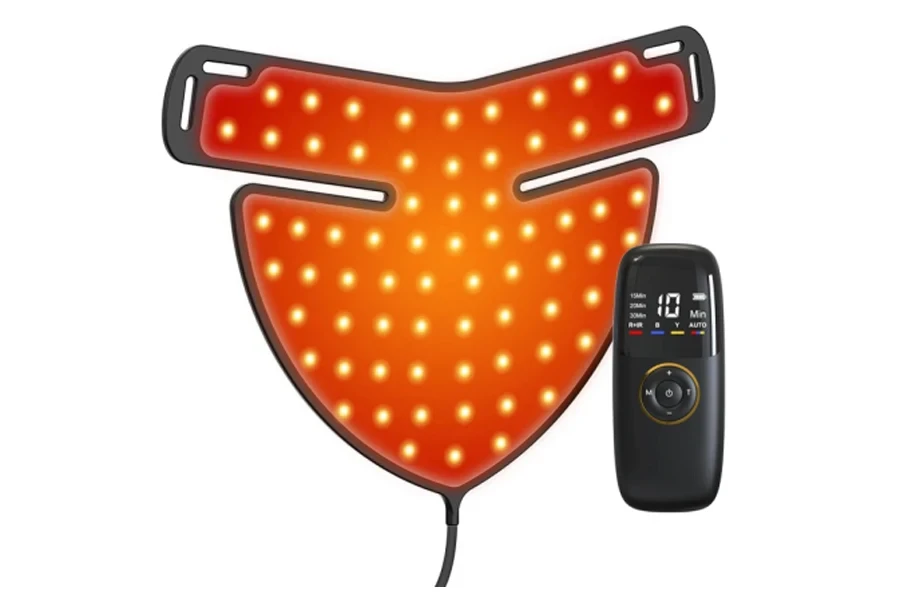 Masque LED en silicone flexible d'alimentation d'usine pour le visage et le cou