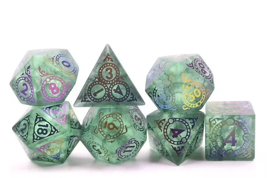 Gemstone Crack Dice Set