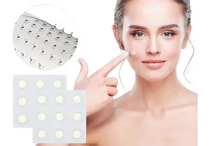 Patch de gesso para acne com microagulhas OEM para tratamento eficaz de acne