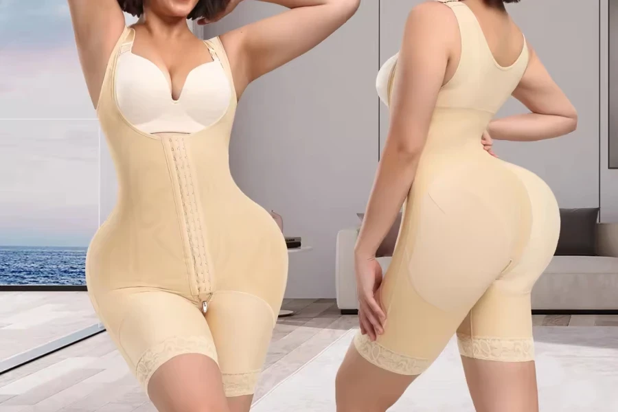 Body Shapewear de Compressão Pós-Cirúrgica