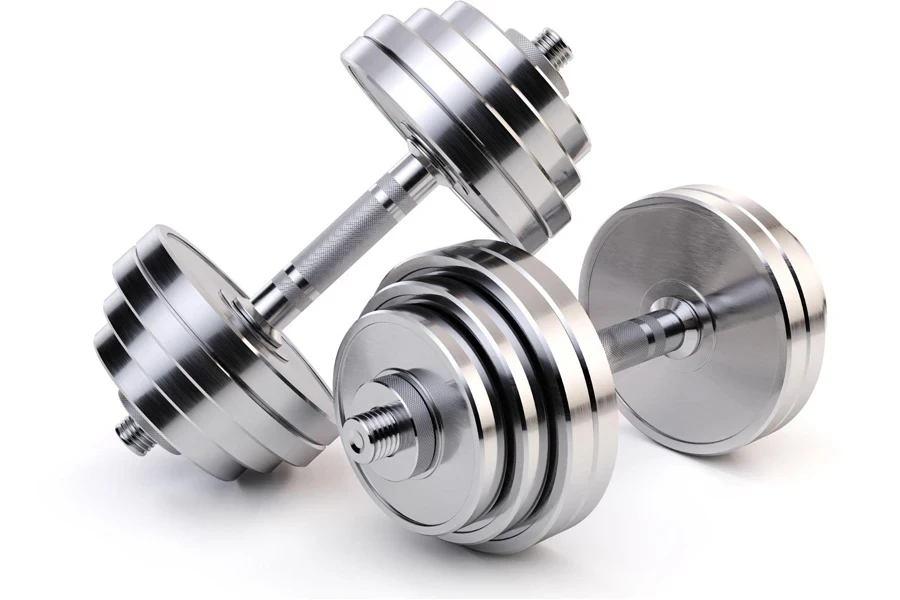 chrome dumbbells