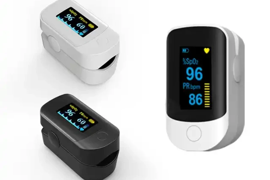 Digital screen fingertip pulse oximeter