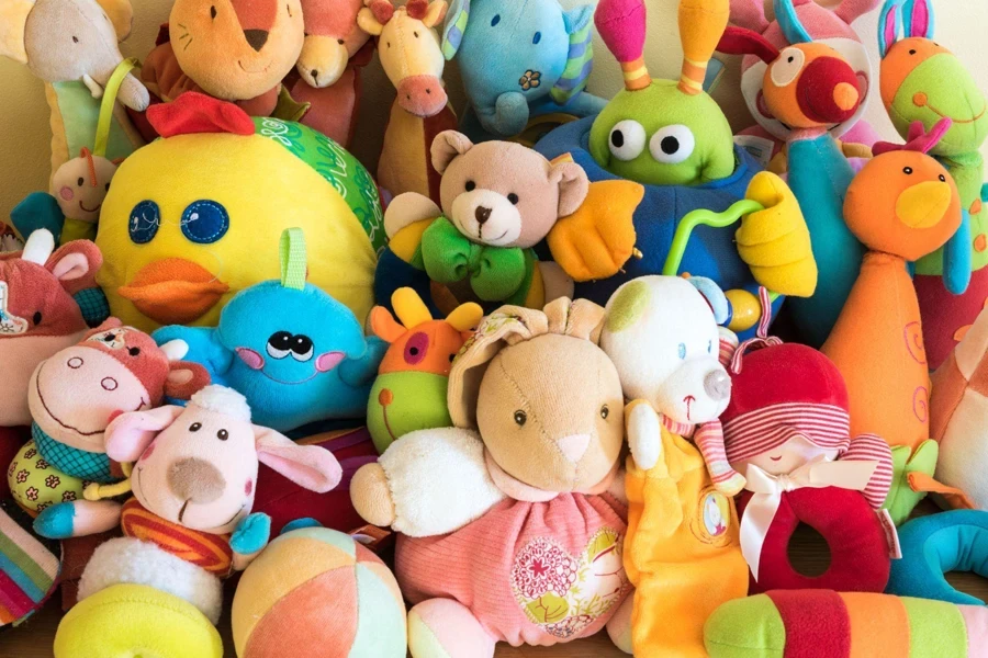 full of soft toys