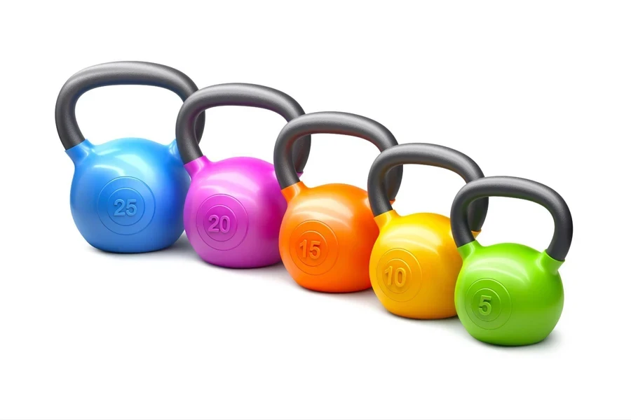 conjunto de kettlebell