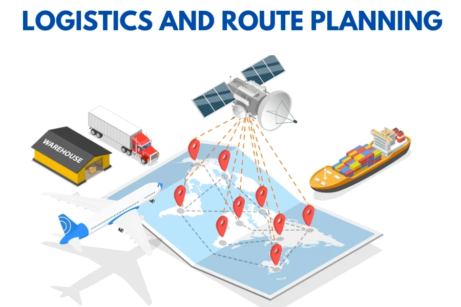 Logistics and route planning with artificial intelligence