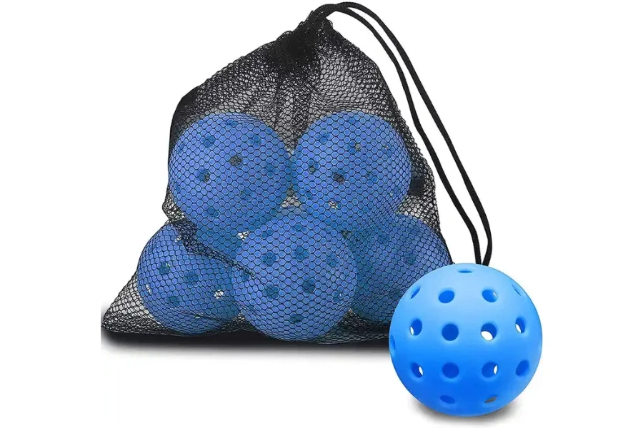 Bolas de pickleball de 40 hoyos para interior y exterior.