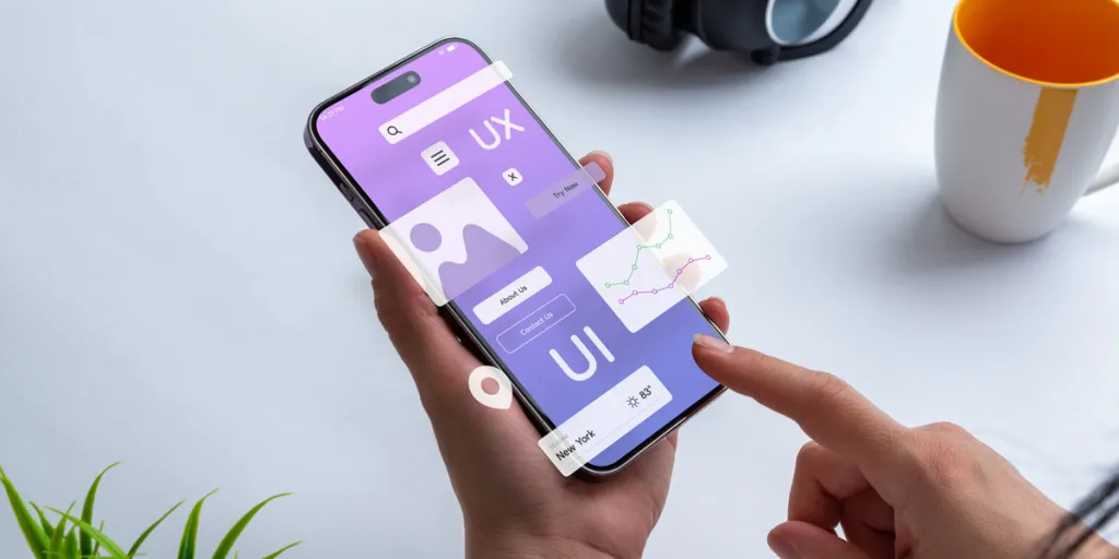 Creating an interface for a mobile app with UX