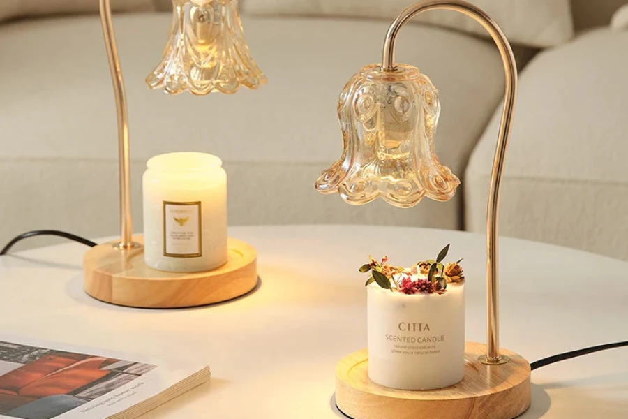 Lámparas inspiradas en la flora que distribuyen el calor de manera uniforme
