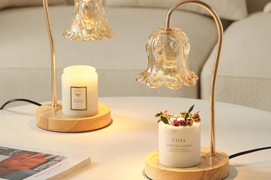 Flora-inspired lamps that spreads heat evenly