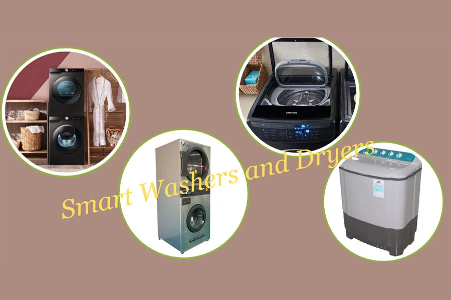 Four different smart washers and dryers from combo to top-loading machine