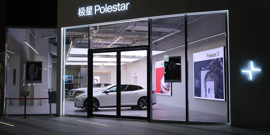 Einzelhandel mit Elektroautos von Polestar