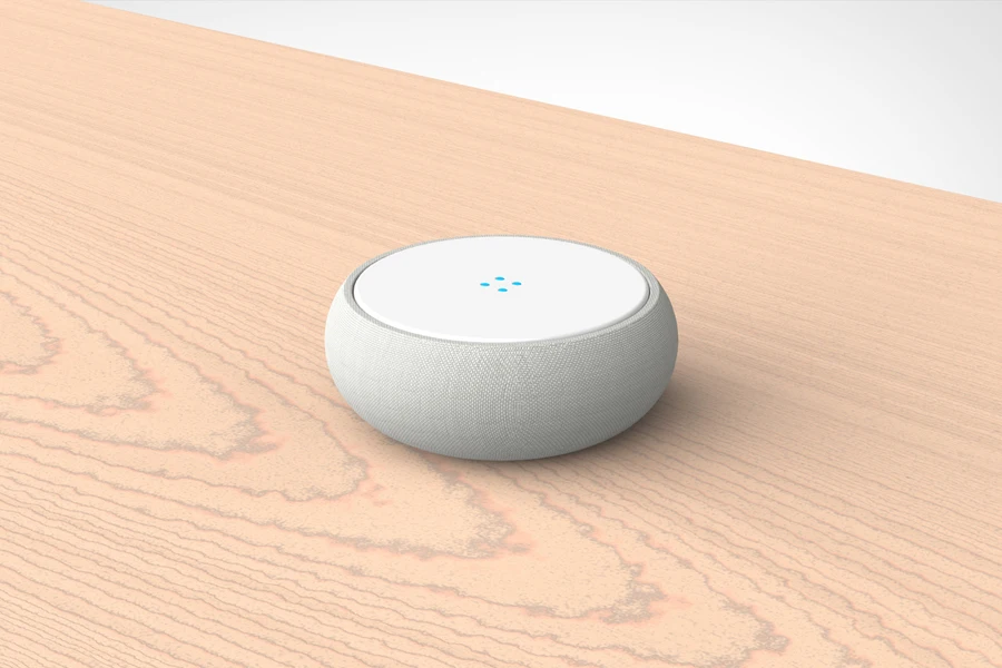 Smart speaker on a table front
