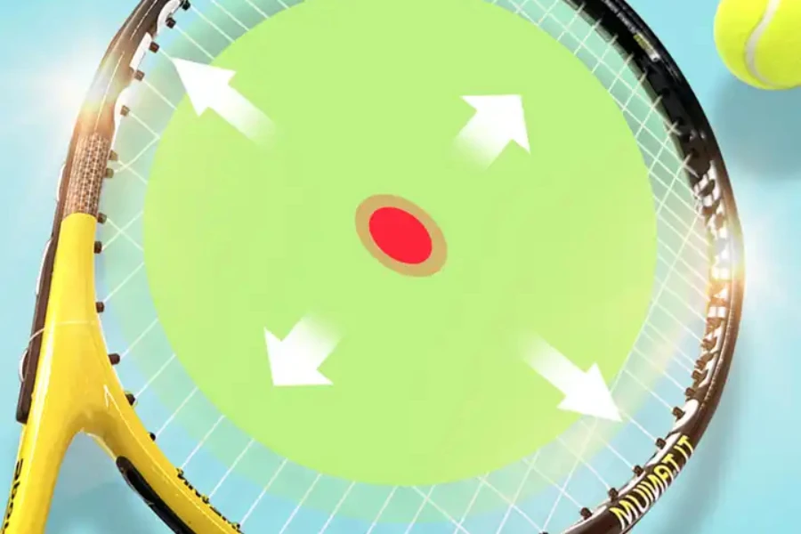 Raqueta de tenis de hoja de fibra de carbono para adultos.