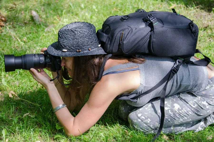 mochila para cámara