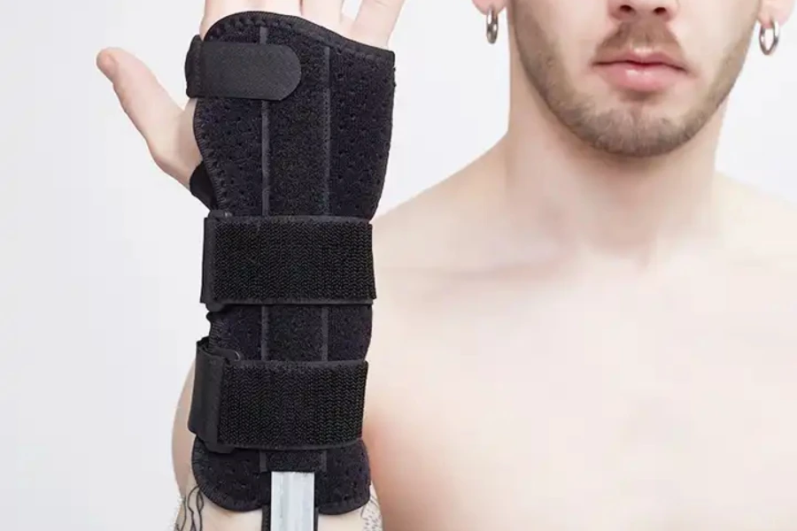 Comfortable palm wrist support brace splint