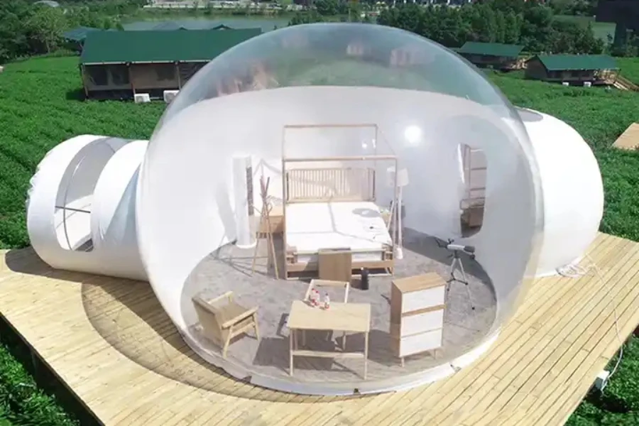 Maison de tente à bulles gonflable personnalisée