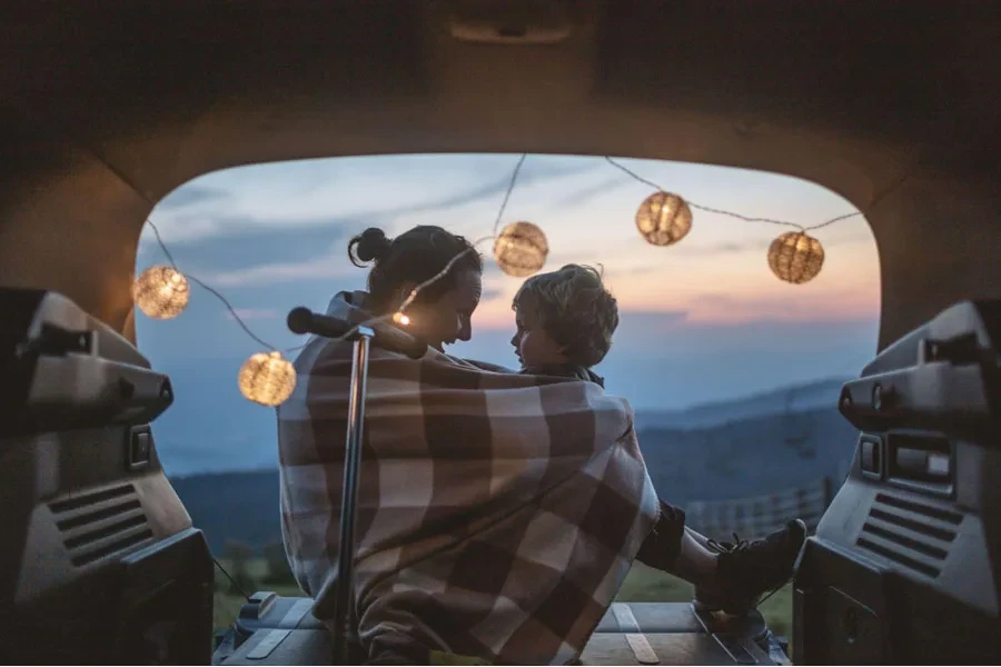 fun in a car trunk