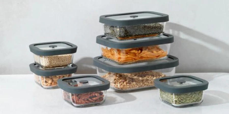 ガラス製食品保存容器