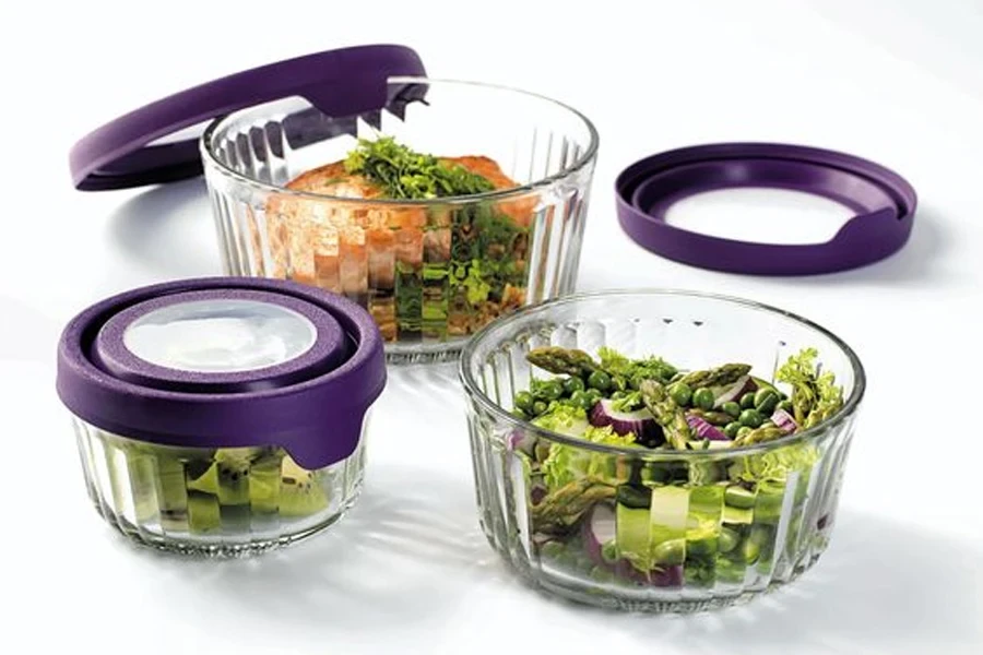 glass food storage container