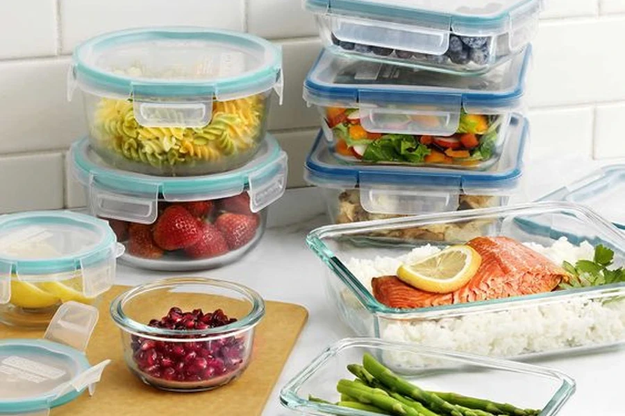 glass food storage container