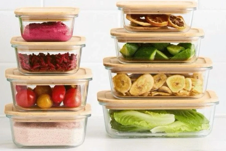 glass food storage container