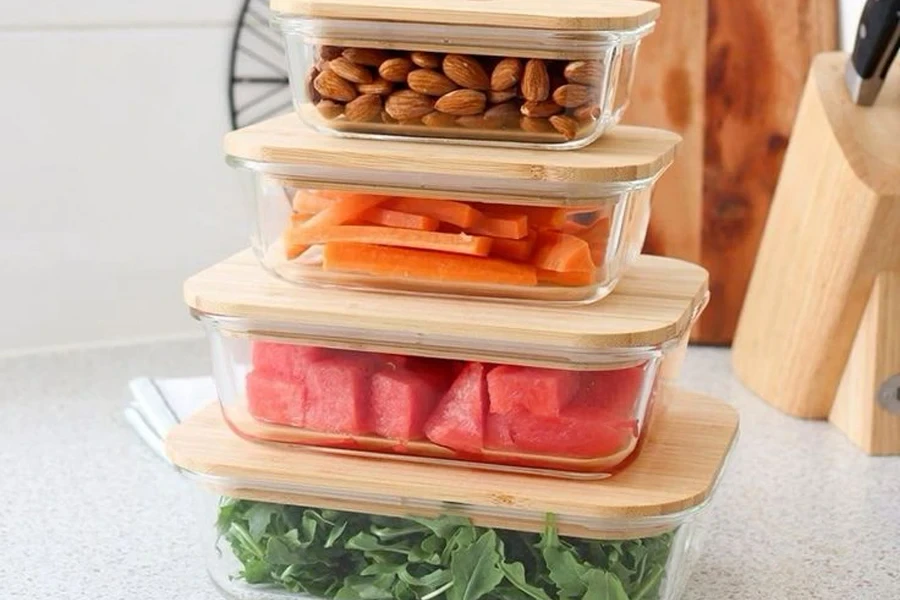 glass food storage container