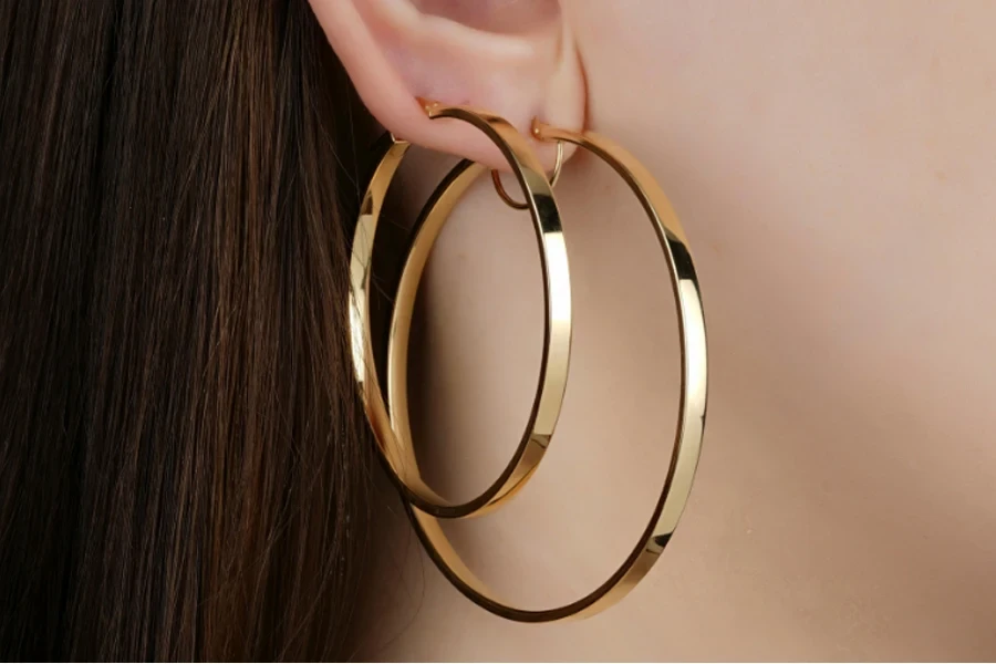 hoop earrings