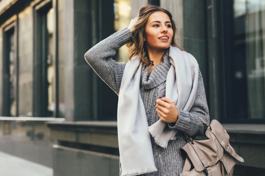 Portrait of a beautiful young woman outdoors