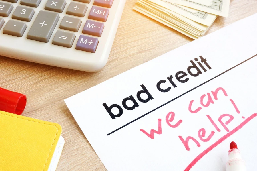 Задокументируйте плохую кредитную историю знаком «Мы можем помочь».