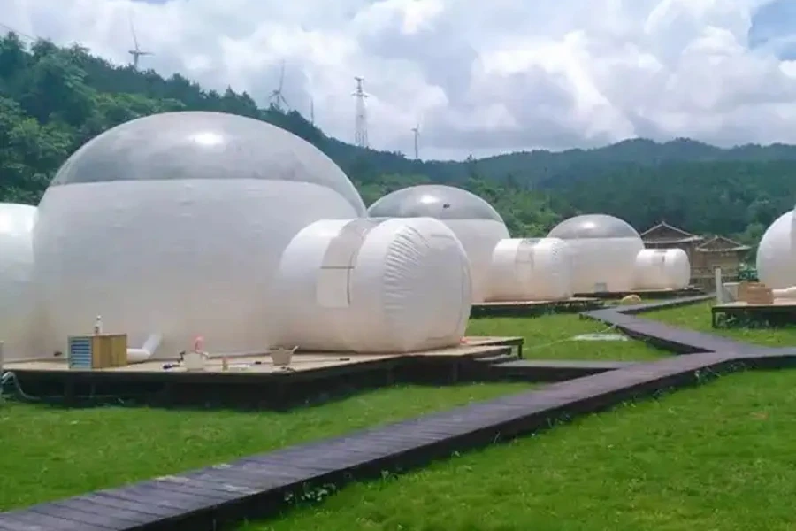 Tente gonflable à bulles pour fête d'enfants